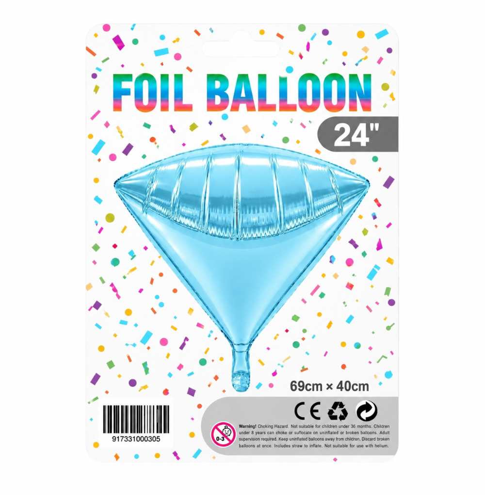 24" 4D Diamond Foil Balloon