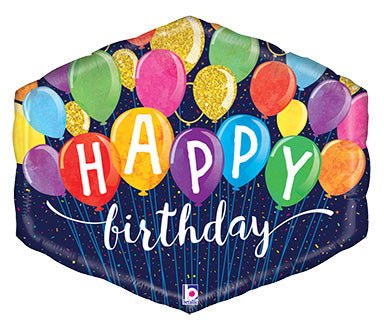 25" Festive Birthday Balloons