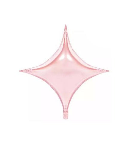 26" Rose Gold 4d Star Balloon (Pack of 3) - Winner Party