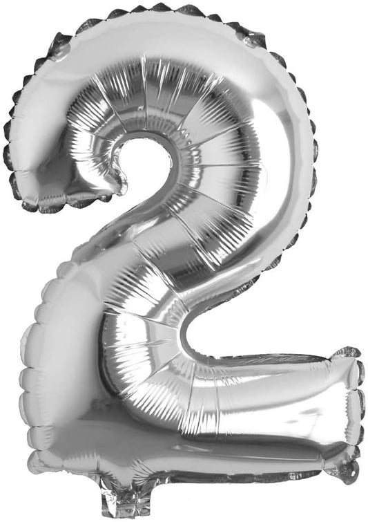 26" Silver Foil Numbers - Party America