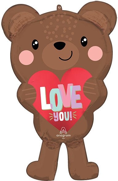 30" Satin Love Bear