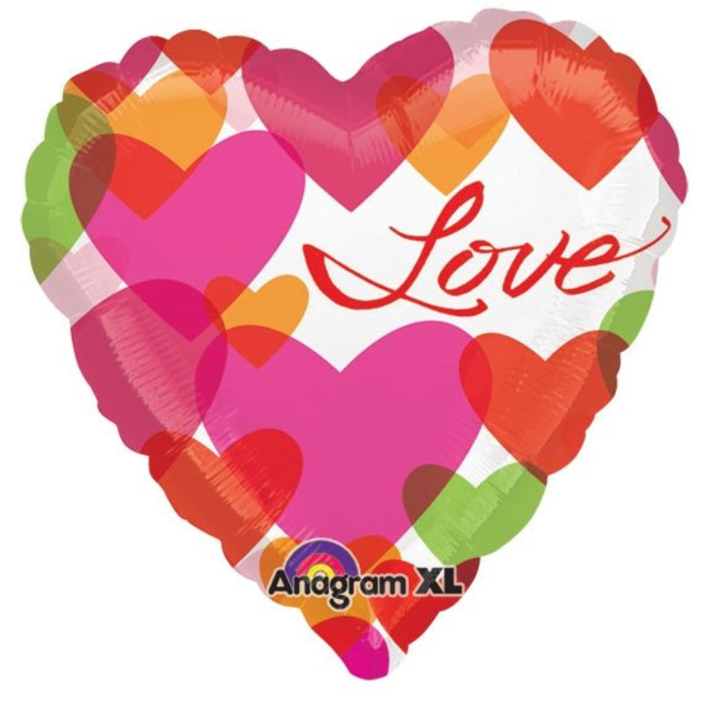 32" Colorful Love Hearts (5ct)