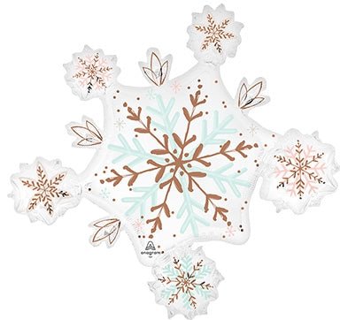 32" Satin Winter Wonderland Snowflake
