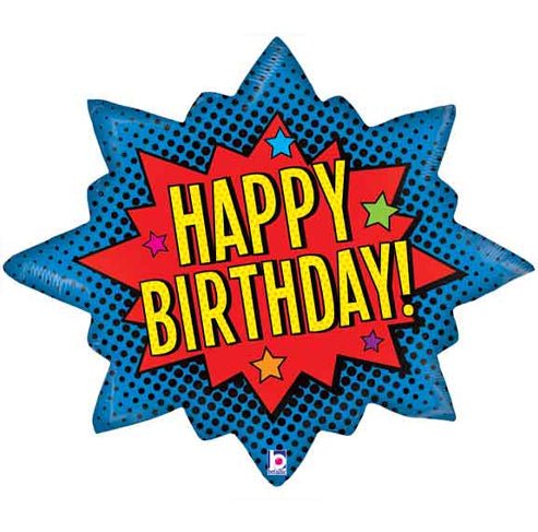 32" Superhero Birthday Burst