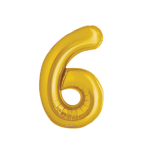 34" Balloon Numbers - Gold