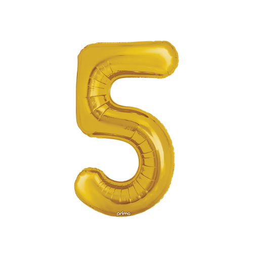 34" Balloon Numbers - Gold