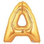 34" Megaloon Letter A - Gold