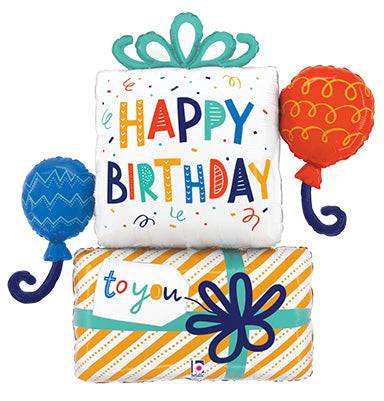 35" Birthday Gift Balloons - Betallic