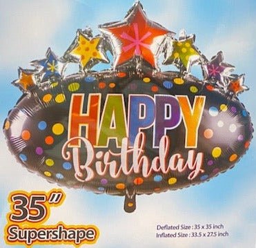 35" Happy Birthday Stars - Party America