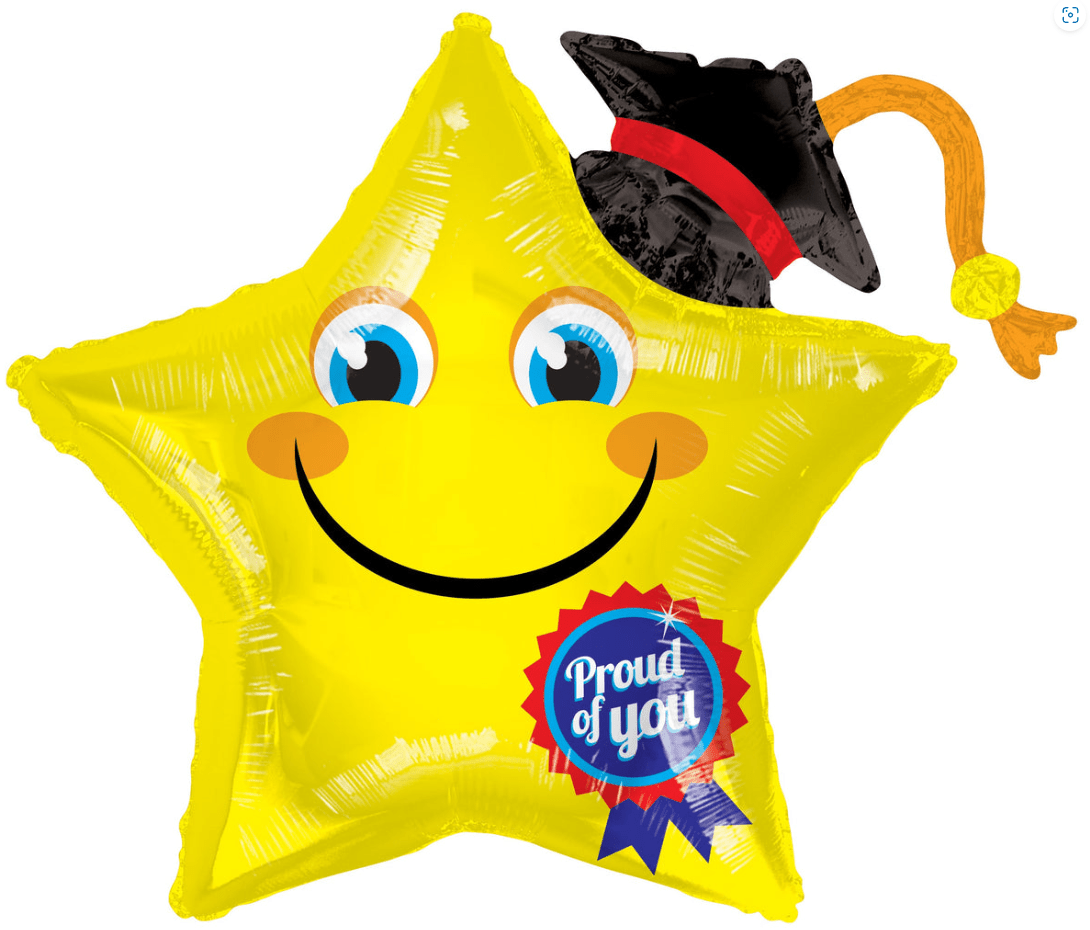 36" Congrats Grad Smile Star (5ct) - Conver USA
