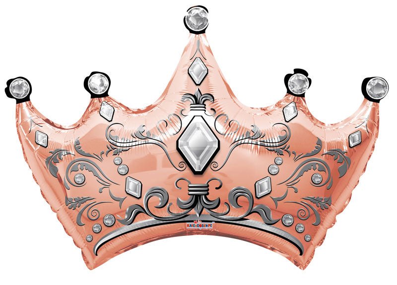 36" Foil Balloon - Rose Gold Crown - Conver USA
