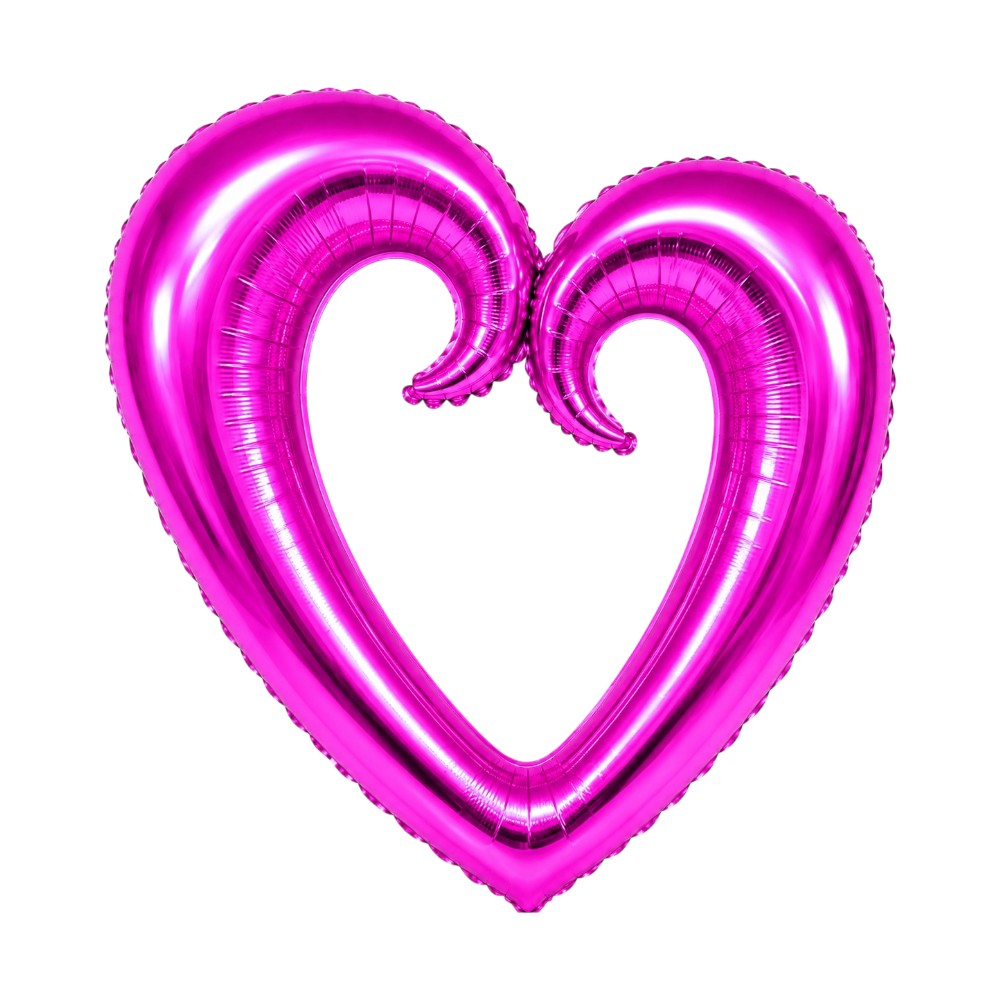 36" Hollow Hook Heart (3ct) - Winner Party