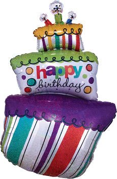 37" Funky Birthday Cake