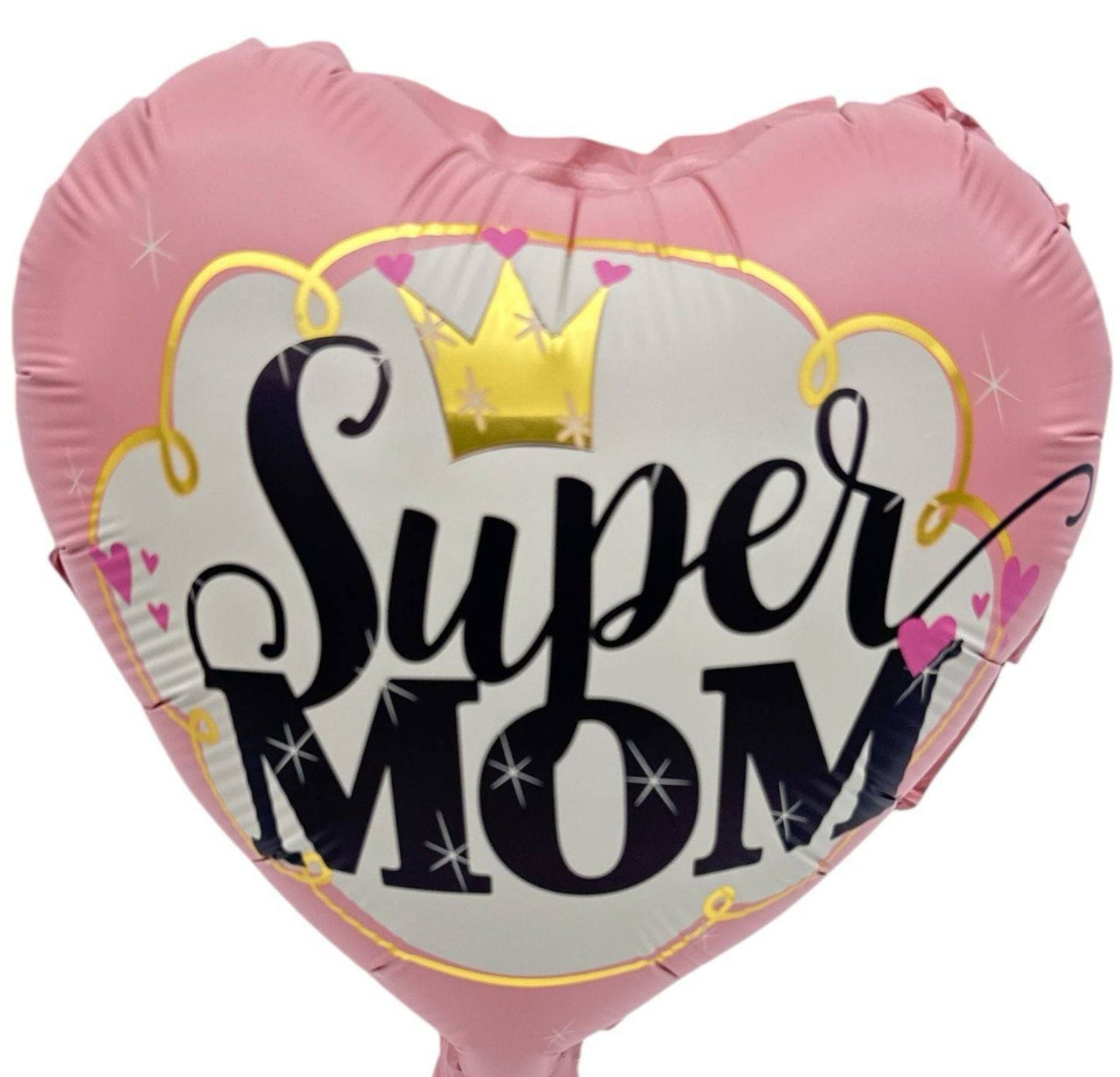 9" Super Mom Heart - 100ct - Party America