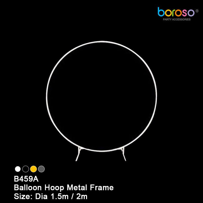 B459A 5' Hoop Metal Frame - White - Borosino