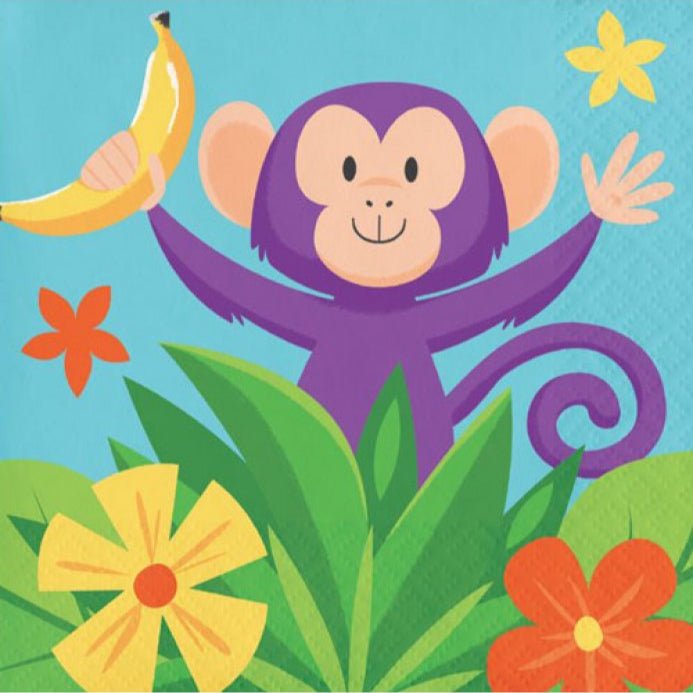 5" Beverage Napkins - Jungle Safari (16ct)