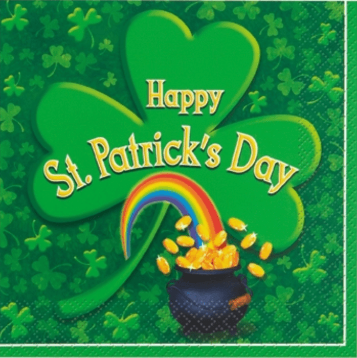 5" Beverage Napkins - St. Patrick's Day (16ct) - Unique