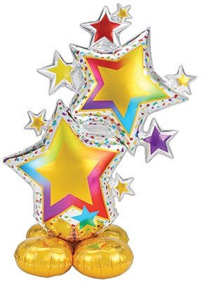 59" AirLoonz - Colorful Star Cluster