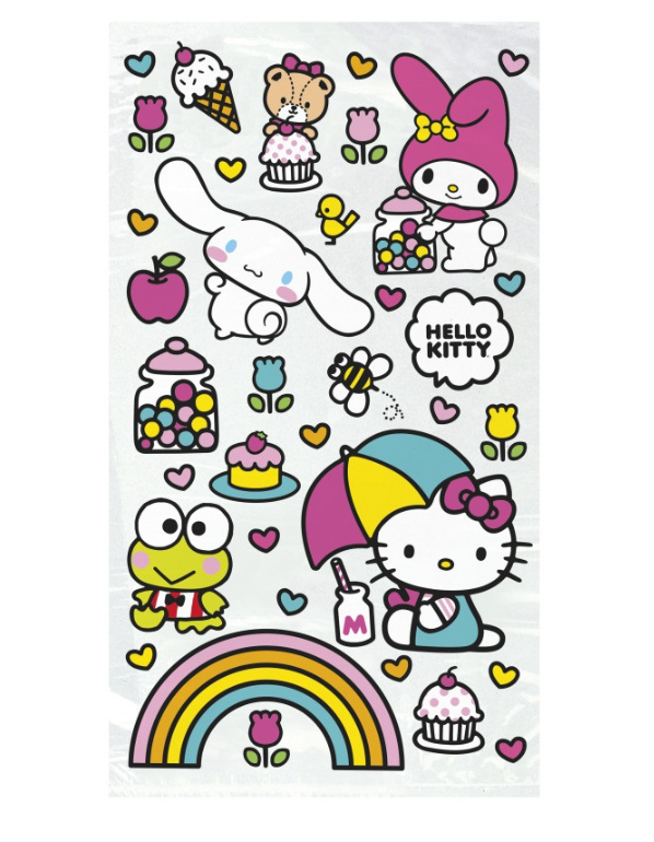 5" x 9" Hello Kitty and Friends Cellophane Bags (16ct) - Unique