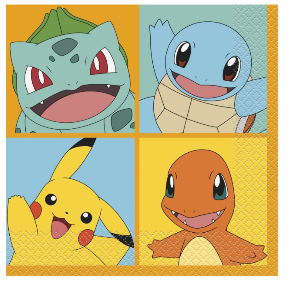 6.5" Pokémon Luncheon Napkins (16ct) - Unique