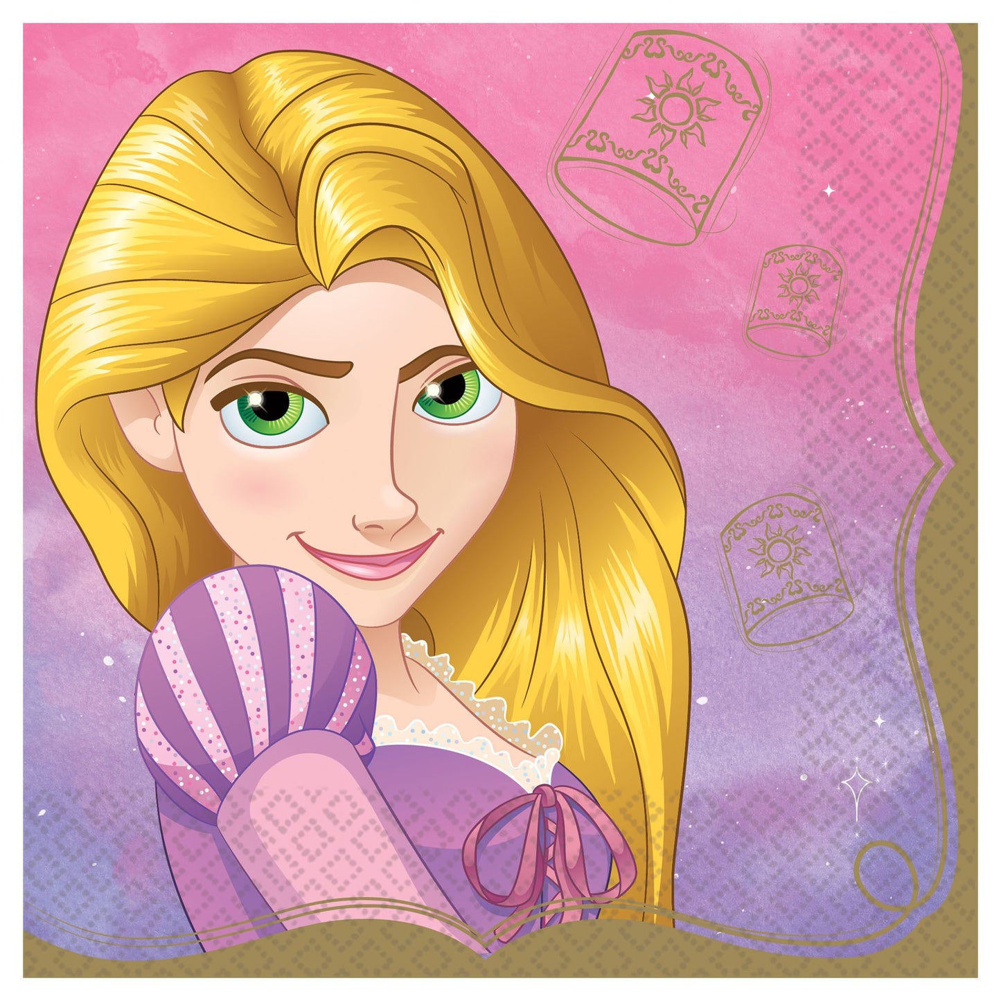 6.5" Luncheon Napkins - Princess Rapunzel (16ct)