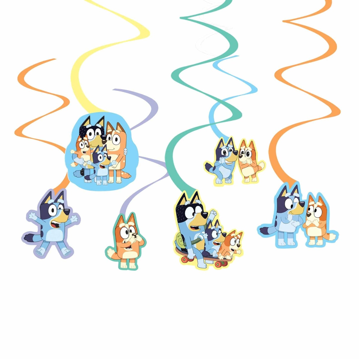Bluey Spiral Decorations - Amscan