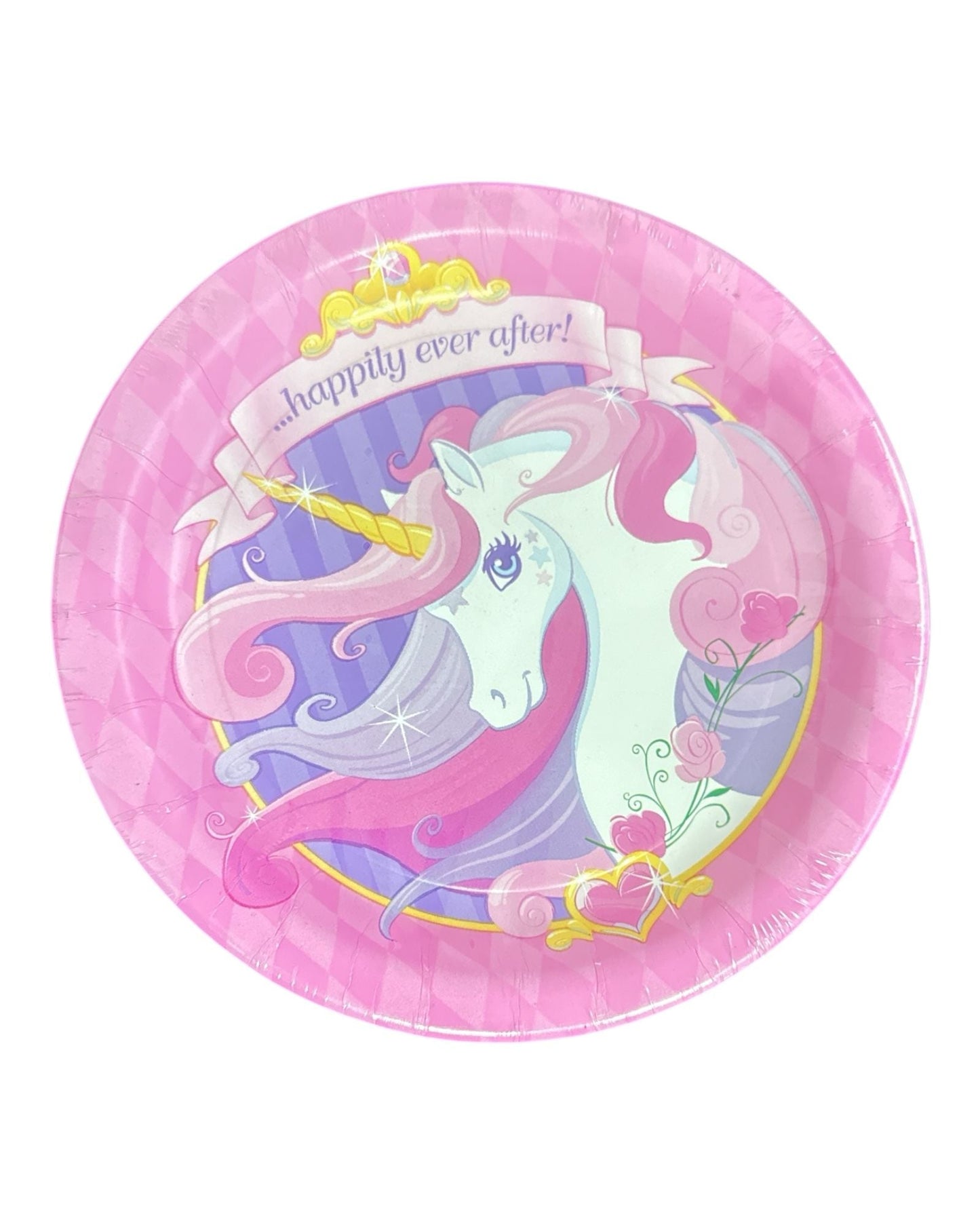7" Paper Plates - Unicorn Storybook Princess (8ct)