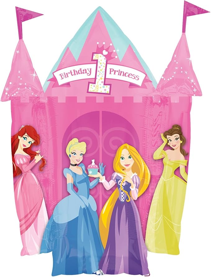 35" Disney Princess 1st Birthday Castle - Anagram