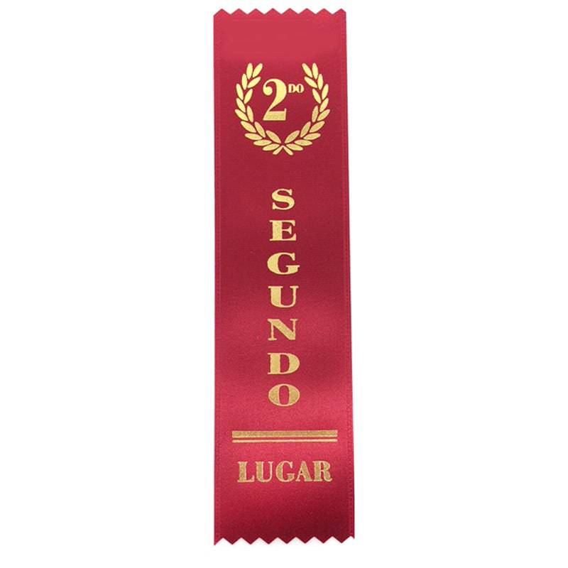 8" Award Ribbon - Segundo Lugar