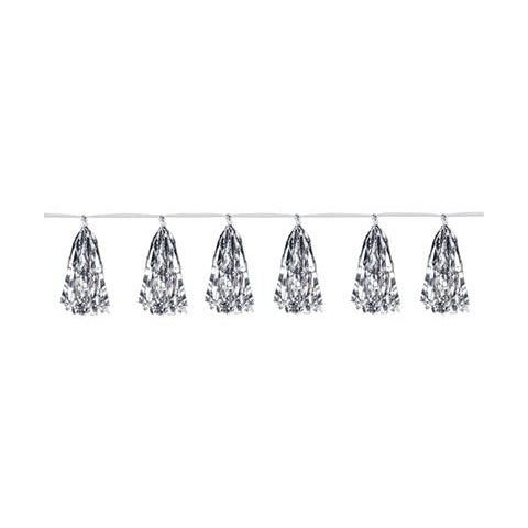 8' Tassel Garland - Silver