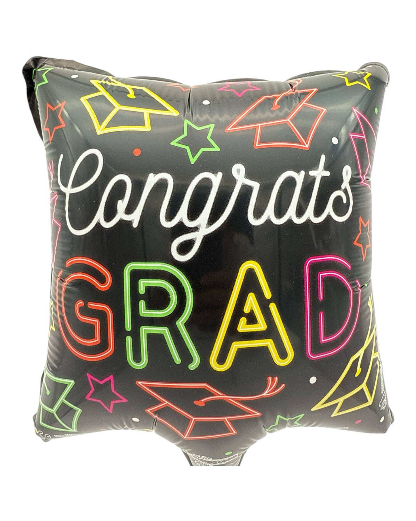 9" Congrats Grad Neon Square (100ct) - Conver USA