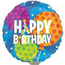 9" Happy Birthday Balloons (25ct)