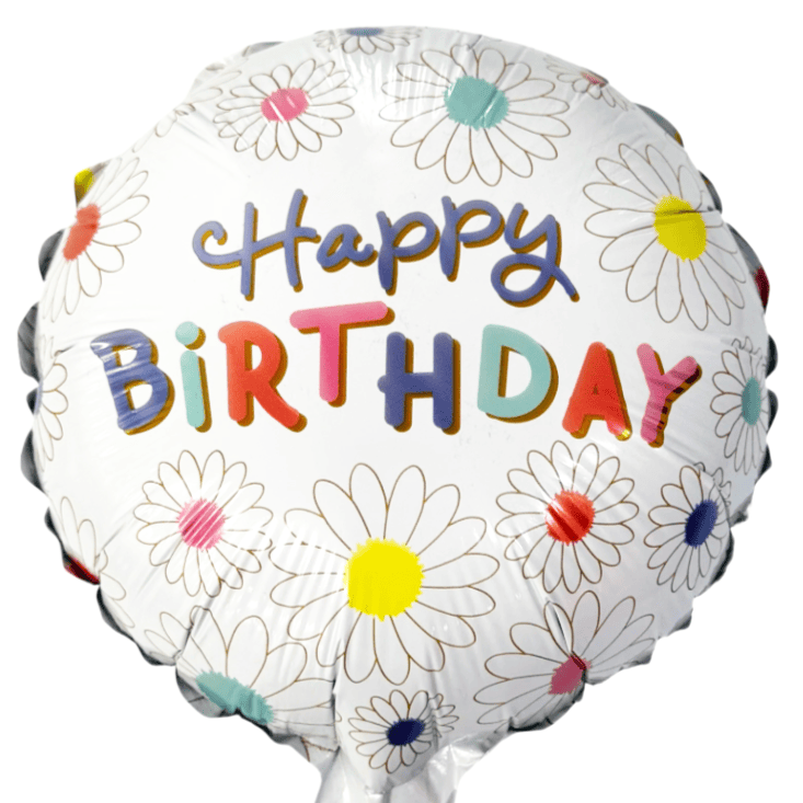 9" Happy Birthday Daisies