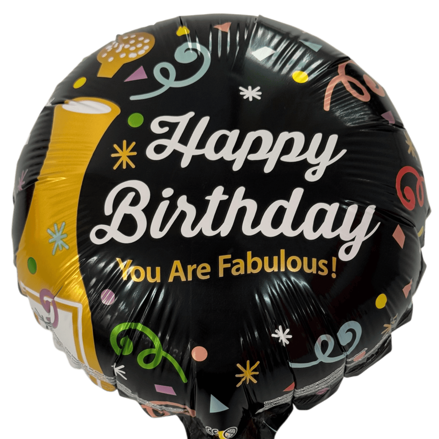 9" Happy Birthday Fabulous Bottle