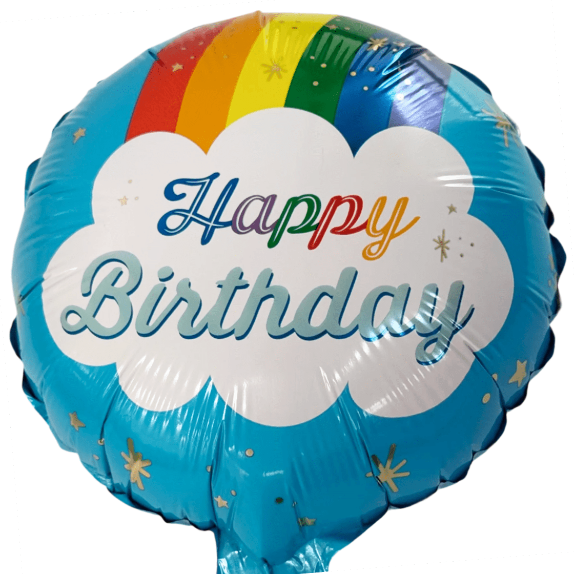 9" Happy Birthday Rainbow Cloud