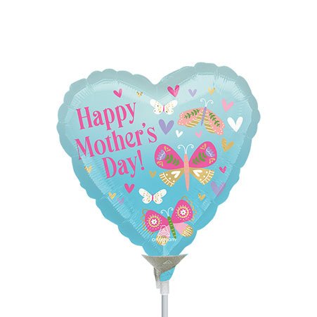 9" Happy Mothers Day Heart Butterflies - Pack of 25 - Anagram