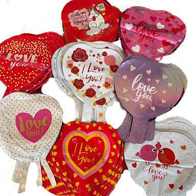 9 Love Foil Balloon Assortment, Pack of 50
