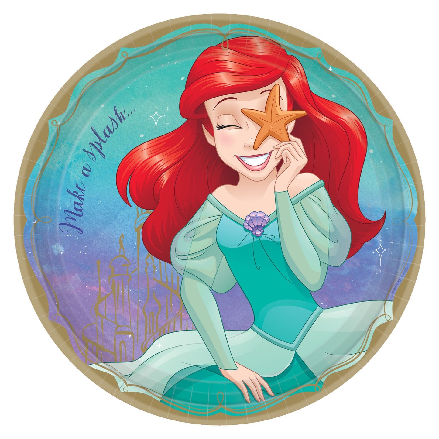 9" Paper Plates - Disney Princess Ariel (8ct)