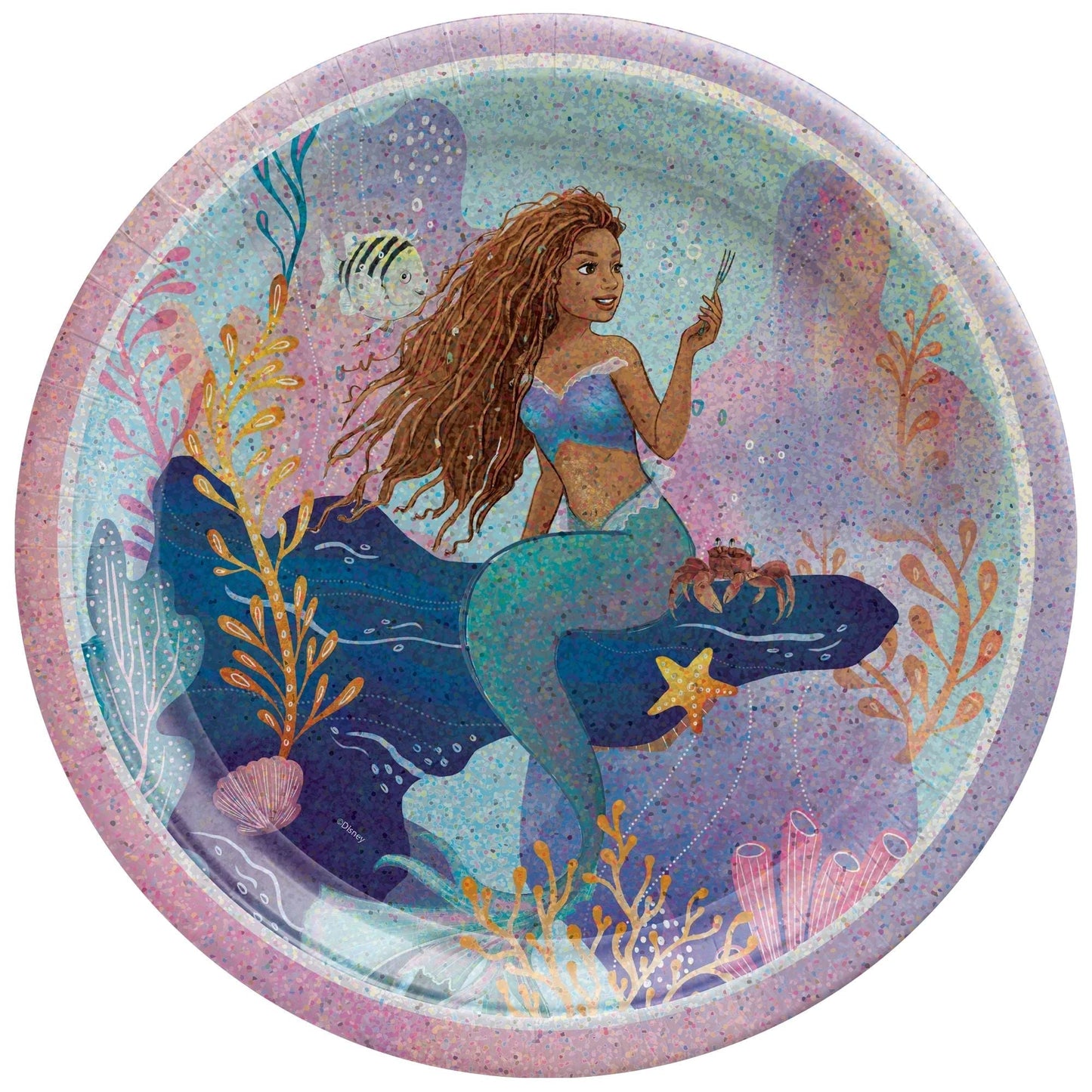 9" Paper Plates - The Little Mermaid (8ct)
