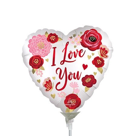 9" Satin I Love You Flowers (25ct)