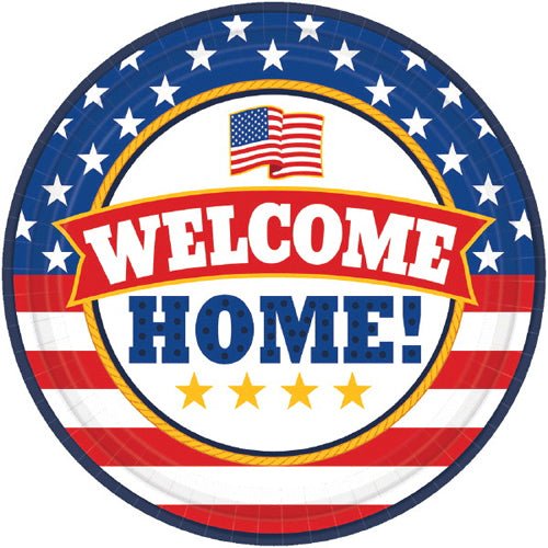 9" Welcome Home Round Paper Plate (18ct)