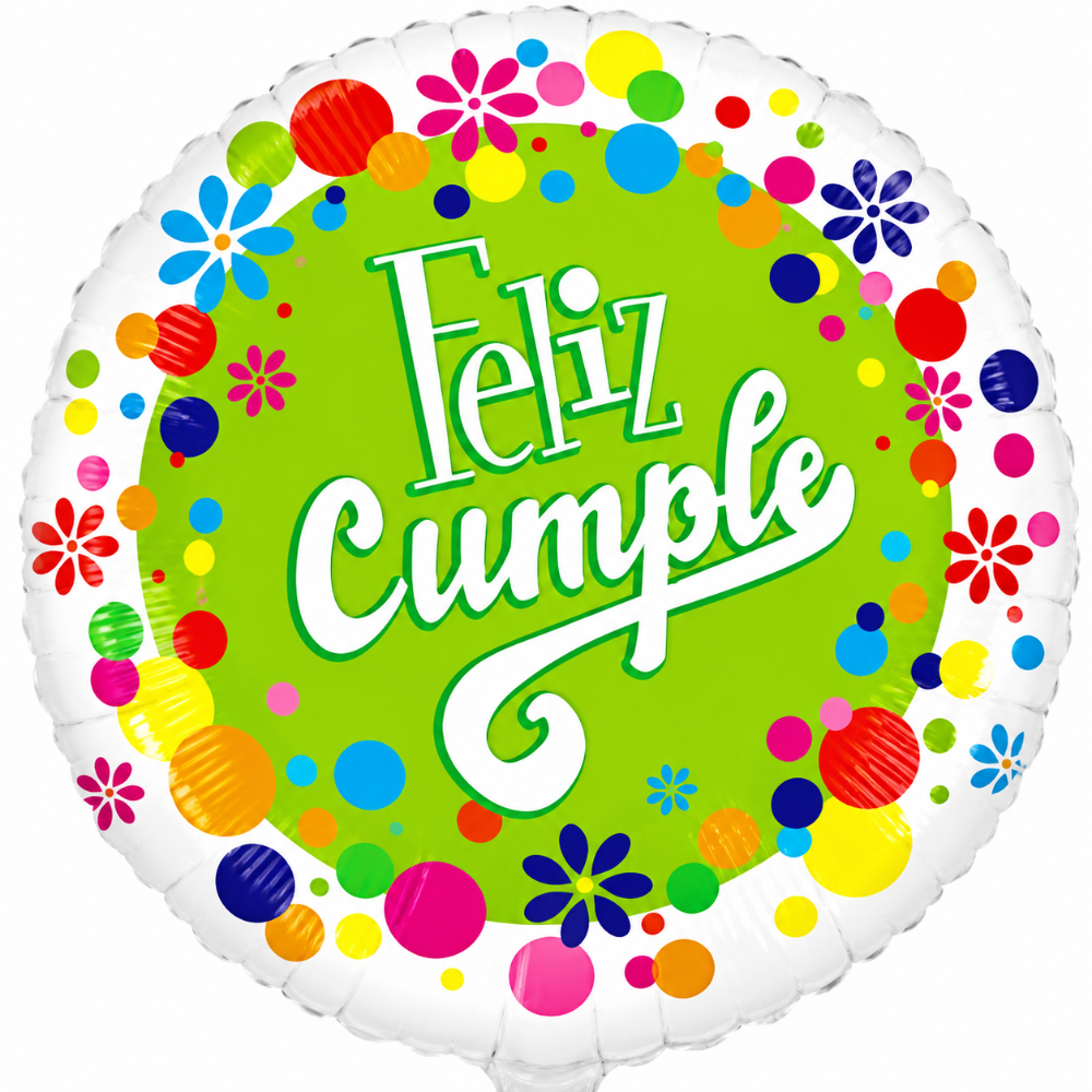 9" Feliz Cumple Puntos - Anagram