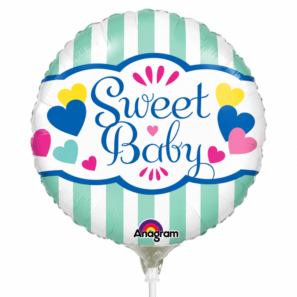 9" Sweet Baby Stripes & Hearts - Anagram