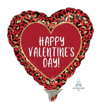 9in HVD ANIMAL Print - Foil Balloon (PK25) - Air Fill & Heat Seal ONLY