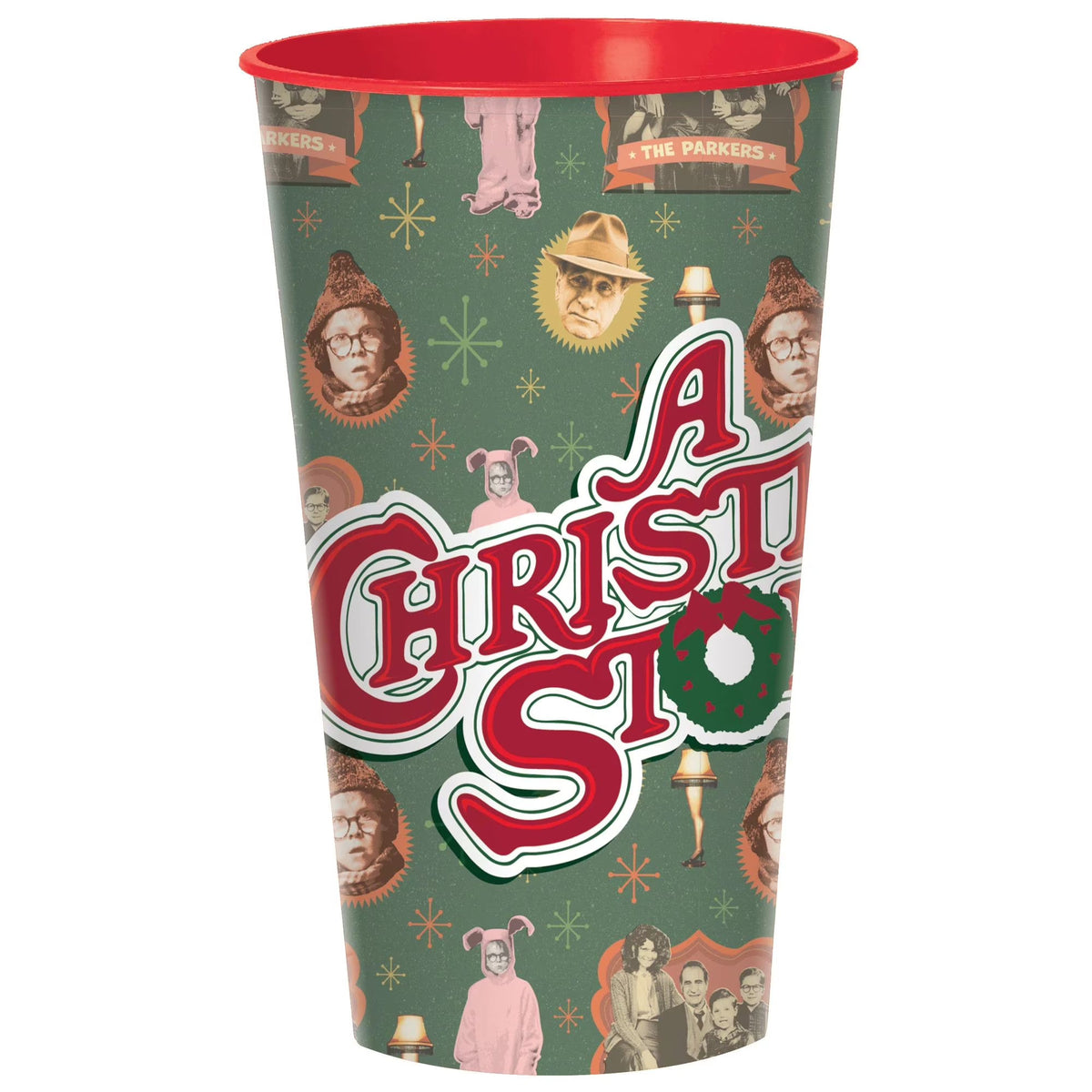 32oz Plastic Cup - Christmas - Amscan