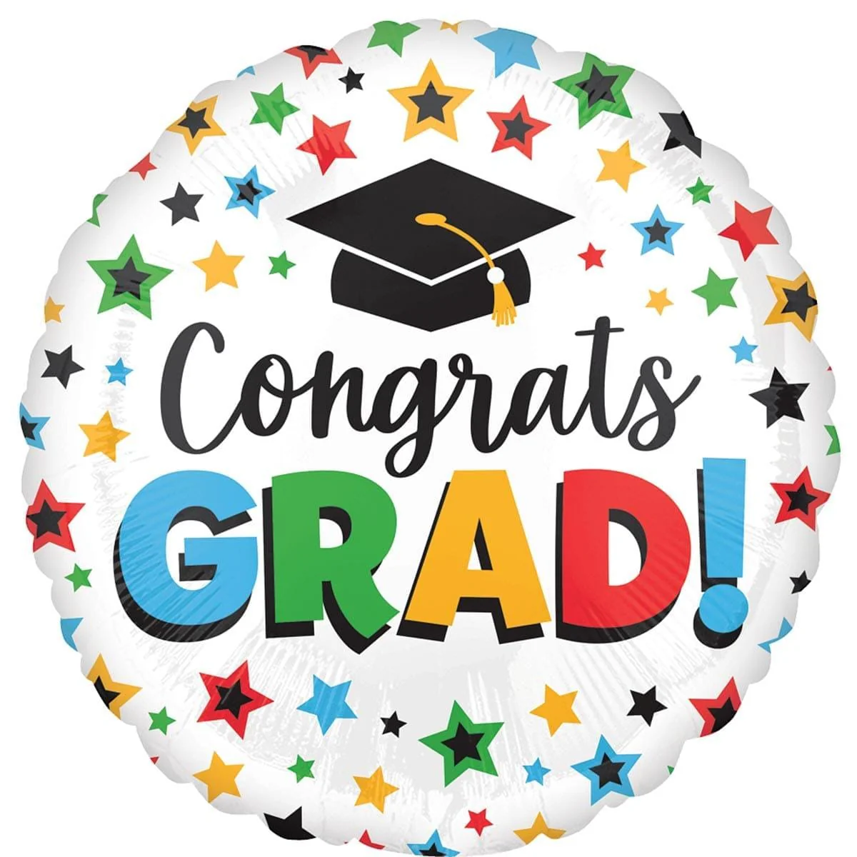 28" Felicidades Graduado Estrellas Primarias (5unid) - Anagrama