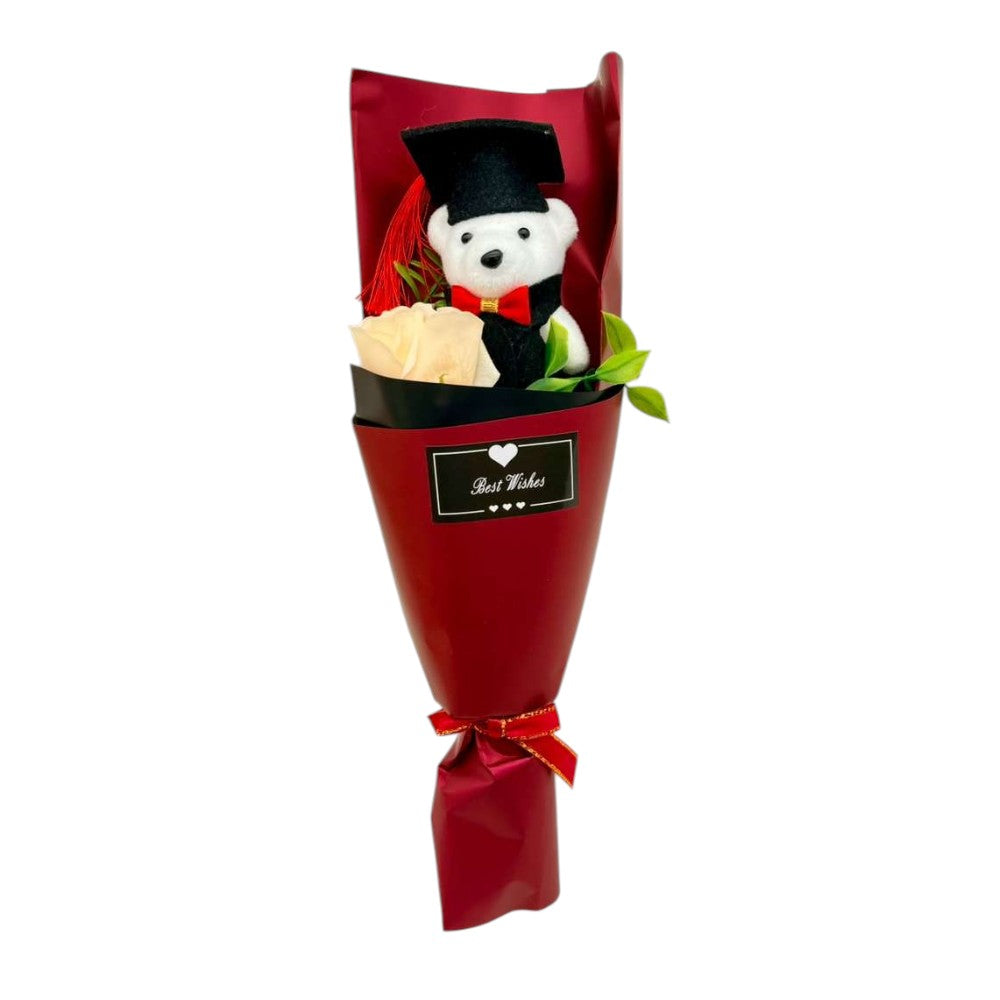 Oso de peluche de 10" con mensaje "Love" - Amscan