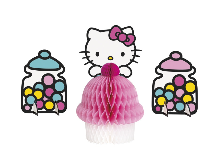 Hello Kitty and Friends Honeycomb Centerpiece Decorations (3ct) - Unique