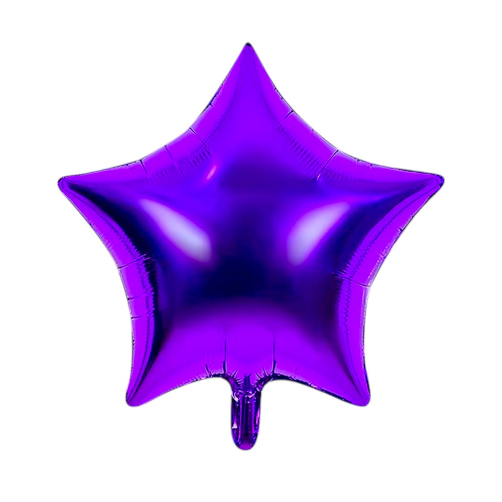 Globo estrella de 19" - Morado (20 unidades) - Party America