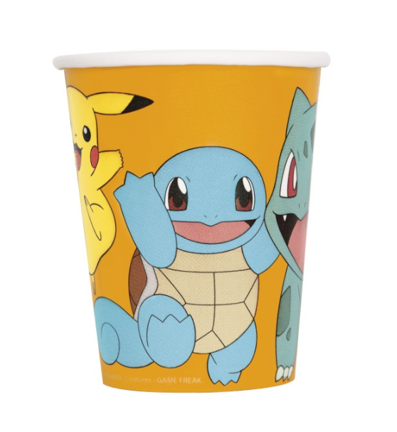 Vasos de Pokémon de 9 oz, paquete de 8 - Amscan